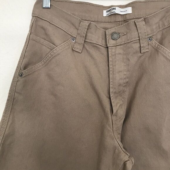 Levis Signature Carpenter Tan Denim Mens Jeans Casual Work Pants NWOT - 30 x 30 - Picture 2 of 7